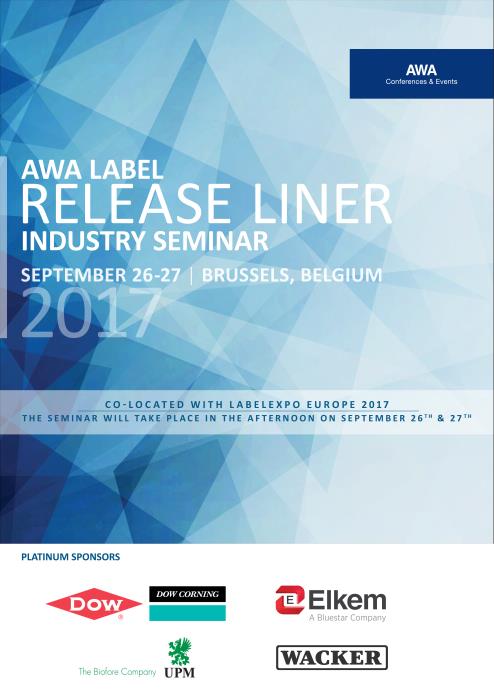 AWA Label Release Liner Industry Seminar 2017 (co-located @LabelExpo Europe)